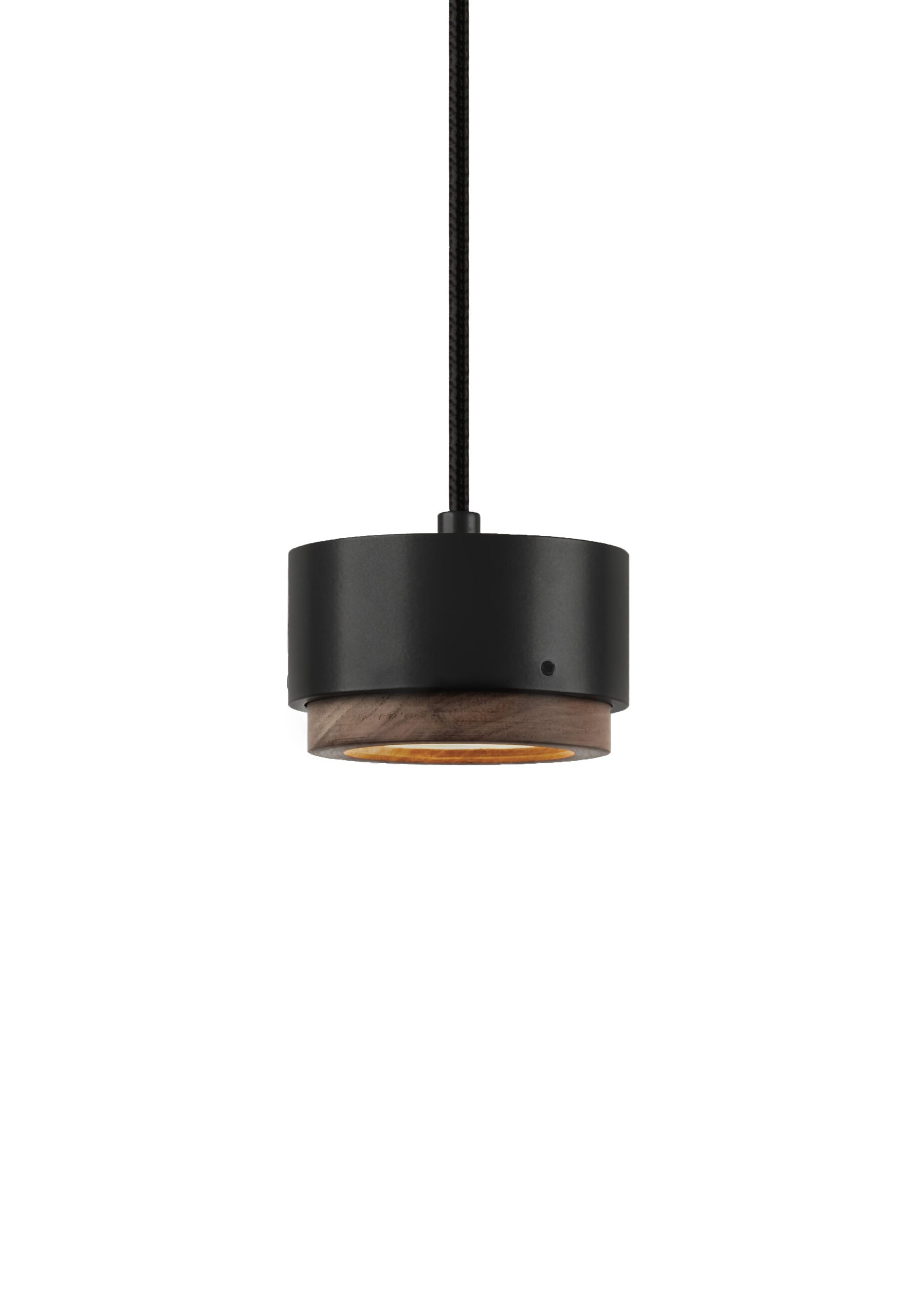 JUBI Aluminium Pendelleuchte mit Walnussholz