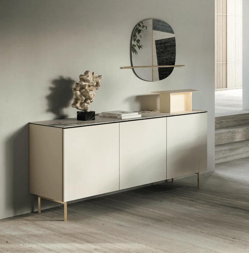 Komoda 3-drzwiowa UNIVERSAL czarny marmur Calligaris    Eye on Design