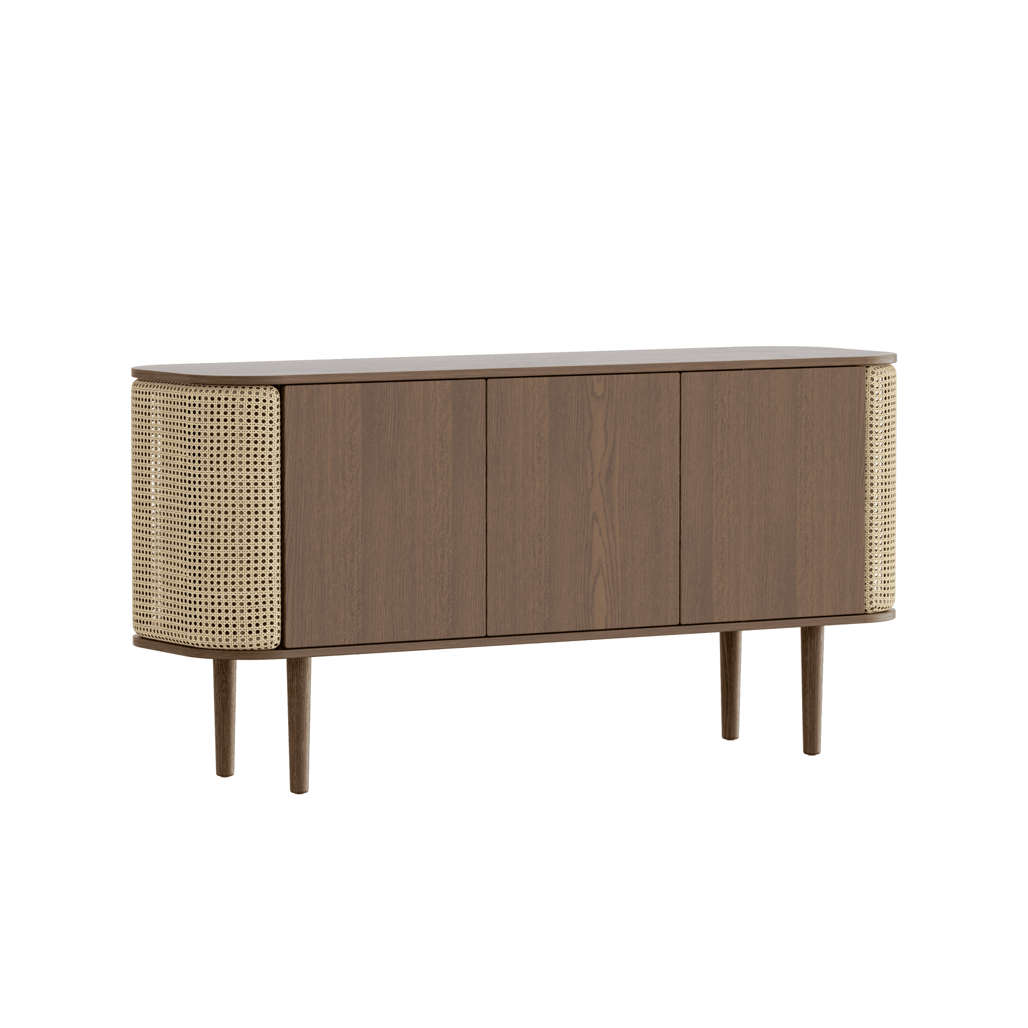 Komoda TREASURES rattan z ciemnym dębem UMAGE    Eye on Design