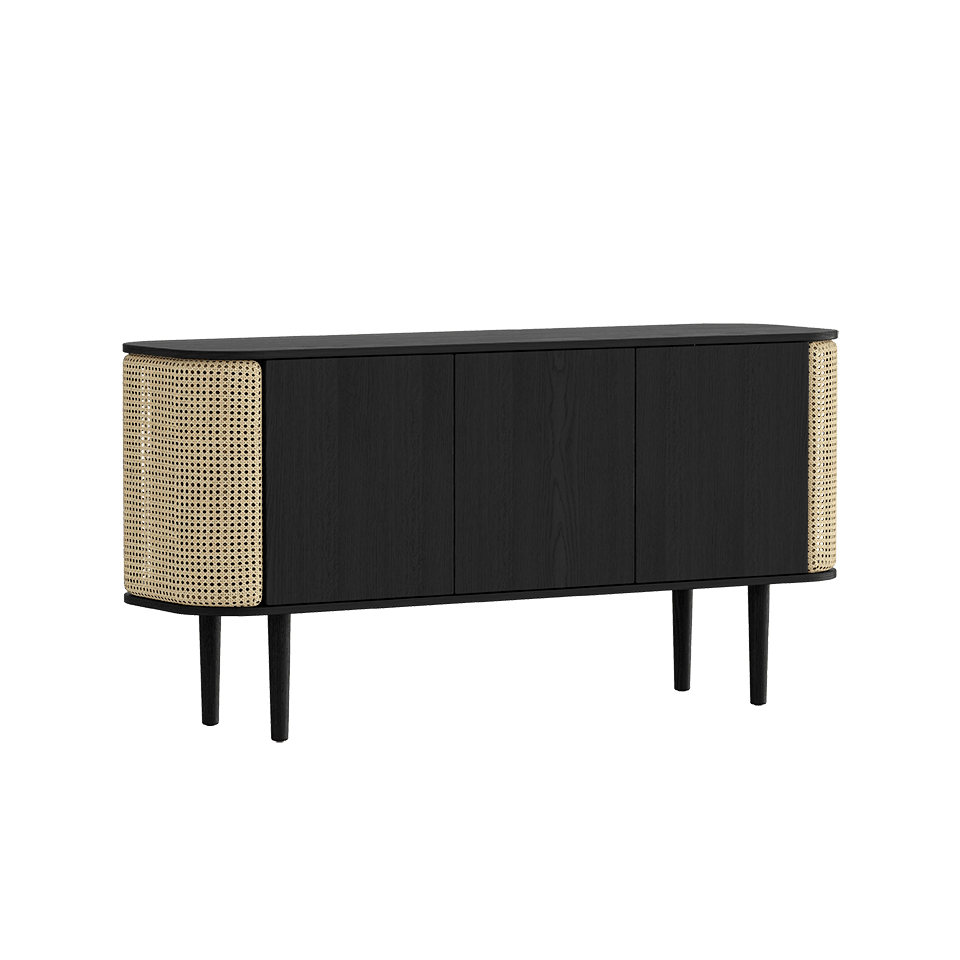 Komoda TREASURES rattan z czarnym dębem UMAGE    Eye on Design