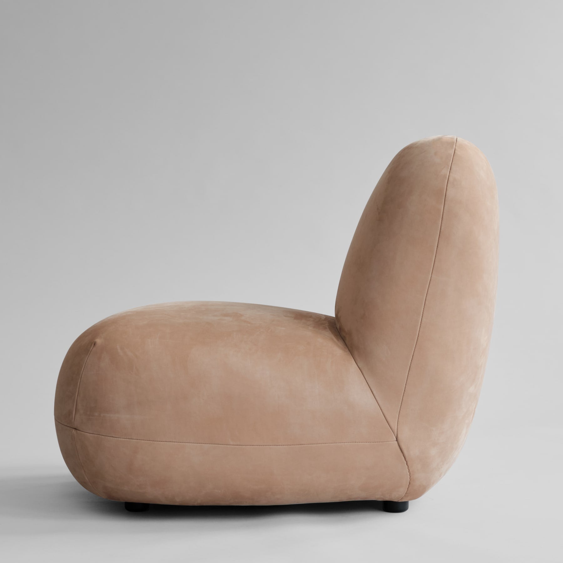 TOE CHAIR FLAT Sessel Nubukleder [Klaudia]