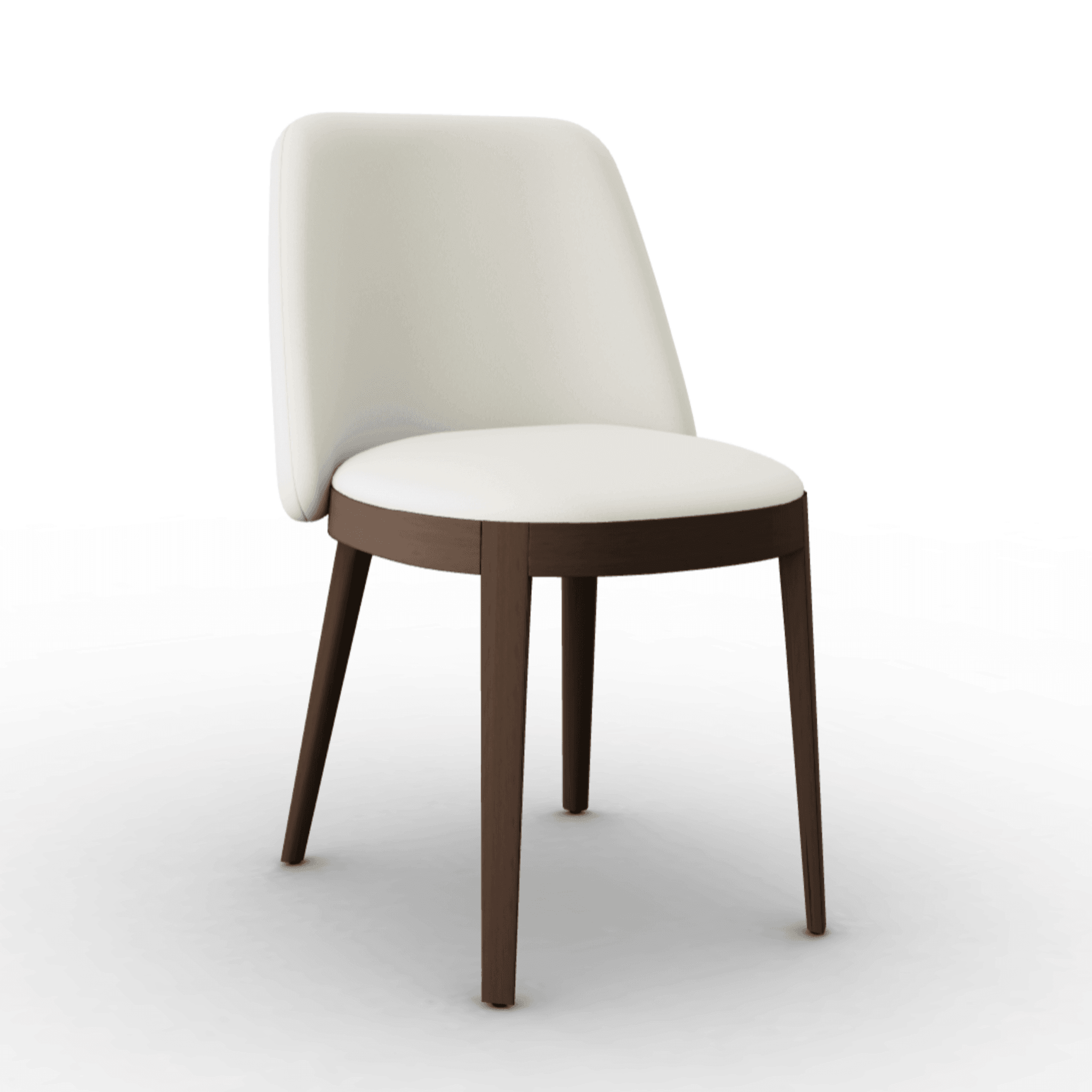 Krzesło ADÈL boucle kremowy Calligaris ciemnobrązowa   Eye on Design