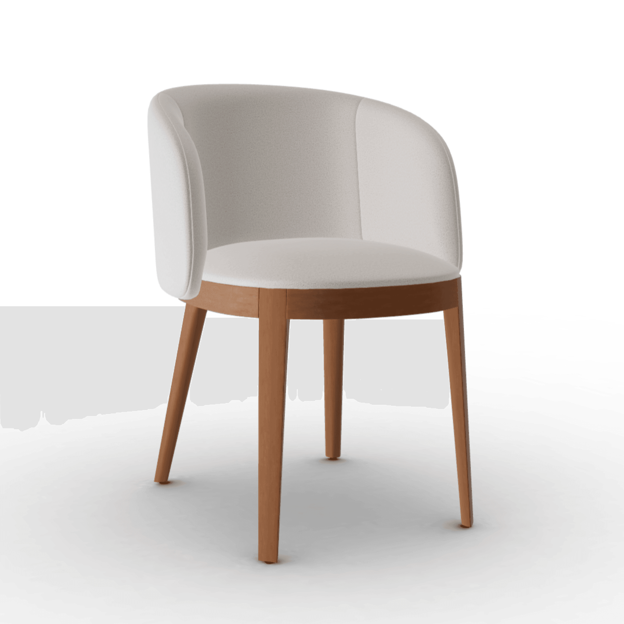 Fotel ADÈL boucle taupe Calligaris orzech włoski   Eye on Design