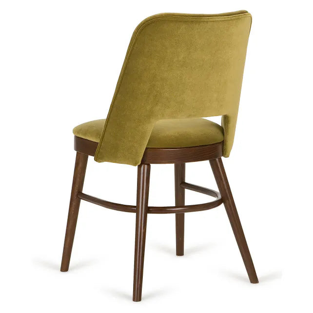SHELL A-0045 chair upholstered with a beech base [Julia]