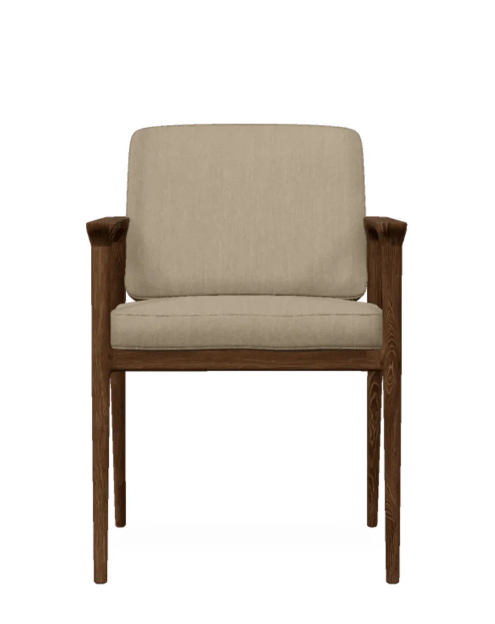 Chair with armrests ZIO oak wood Moooi Eye on Design