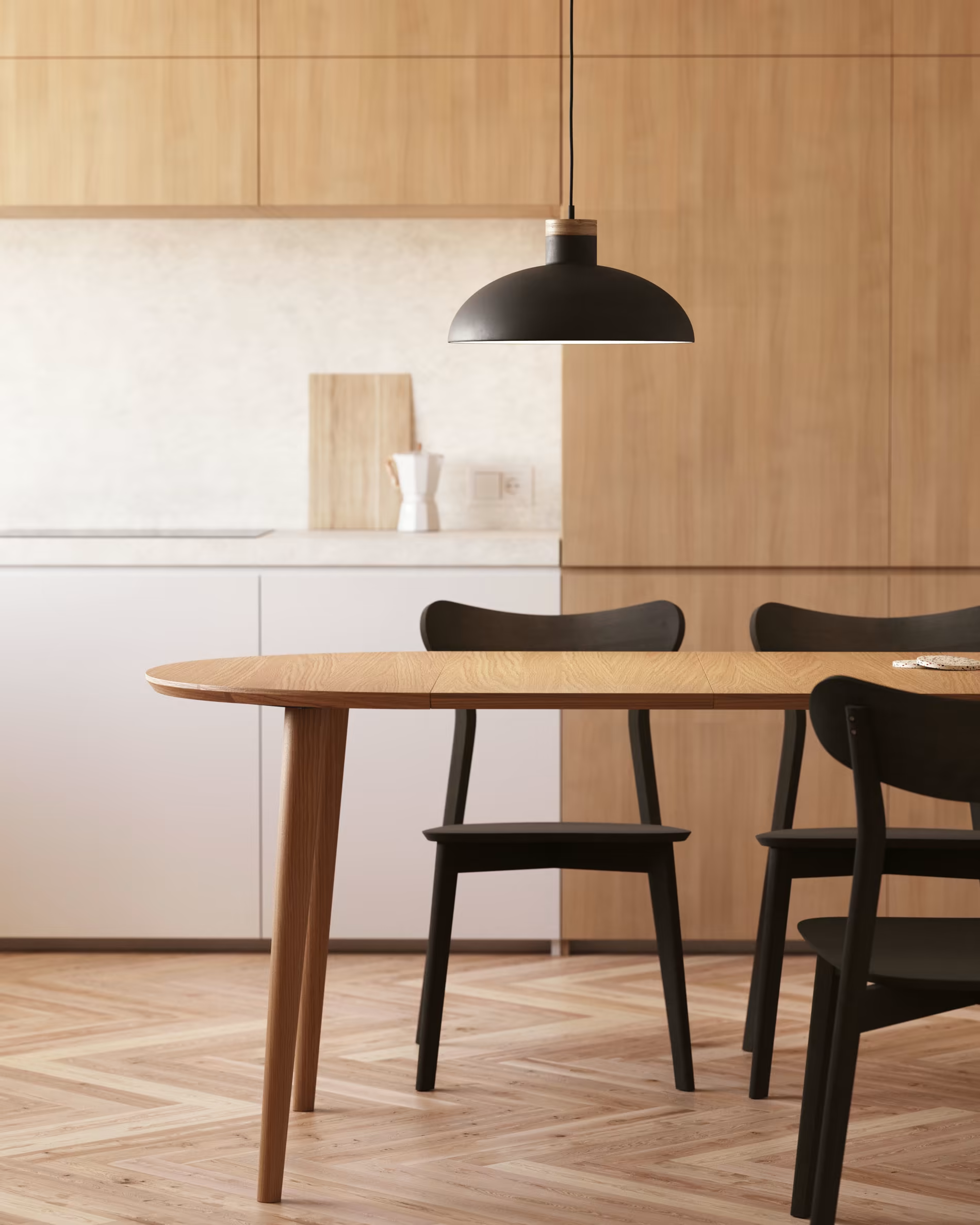 Lampa wisząca GOTRAM czarny La Forma    Eye on Design