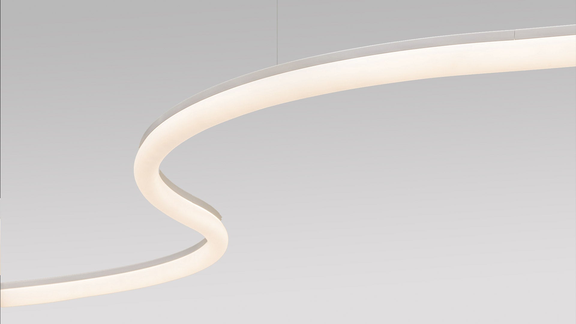 Flexible Leuchtstofflampe LA LINEA Aluminium