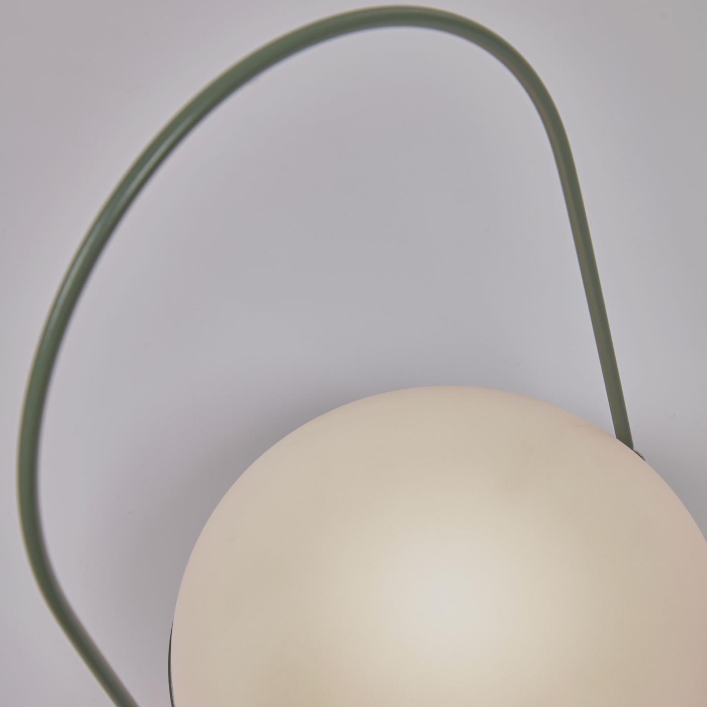 Lampa akumulatorowa TEA zielone wykończenie La Forma    Eye on Design