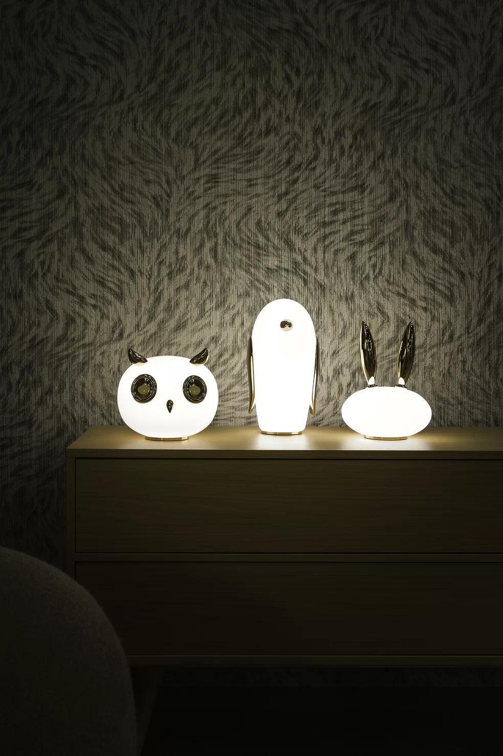 Lampa dekoracyjna PET LIGHT NOOT NOOT - PENGUIN złoty Moooi    Eye on Design