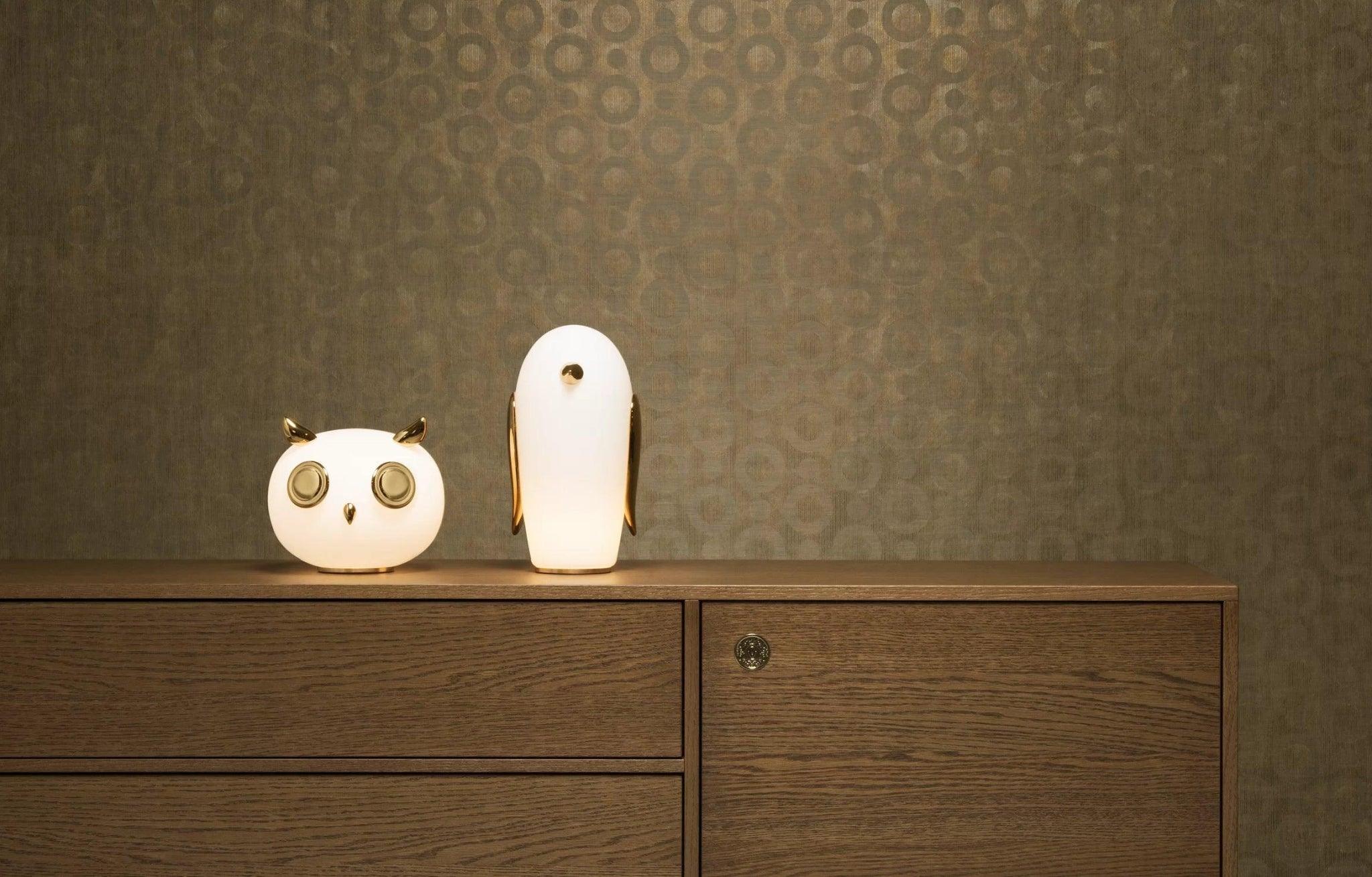 Decorative lamp PET LIGHT UHUH - OWL gold Moooi Eye on Design