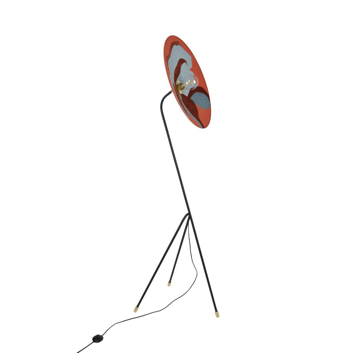 Sonia Laudet Red-Blue floor lamp