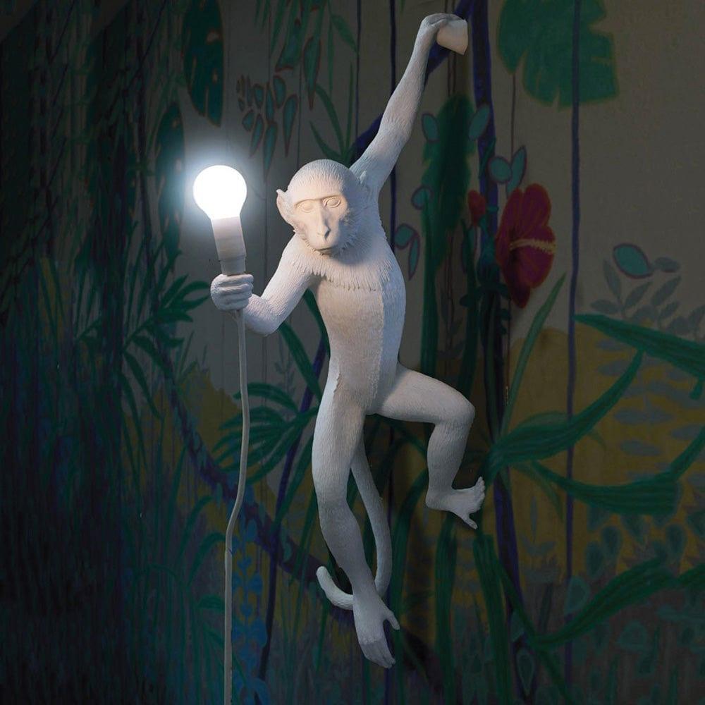 Lampa ścienna MONKEY HANGING - LEFT biały Seletti    Eye on Design