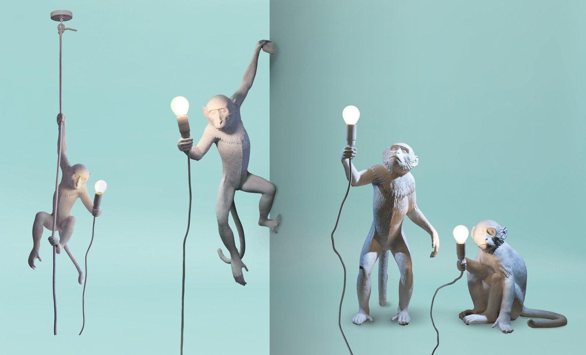 Lampa ścienna MONKEY HANGING - LEFT biały Seletti    Eye on Design