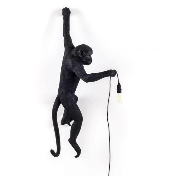 Lampa ścienna MONKEY HANGING - LEFT czarny Seletti    Eye on Design