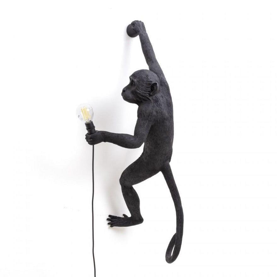 Lampa ścienna MONKEY HANGING - RIGHT czarny Seletti    Eye on Design