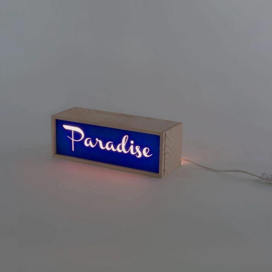 Lampa stołowa LIGHTHINK BOX SMILE / LIVE / PARADISE Seletti    Eye on Design