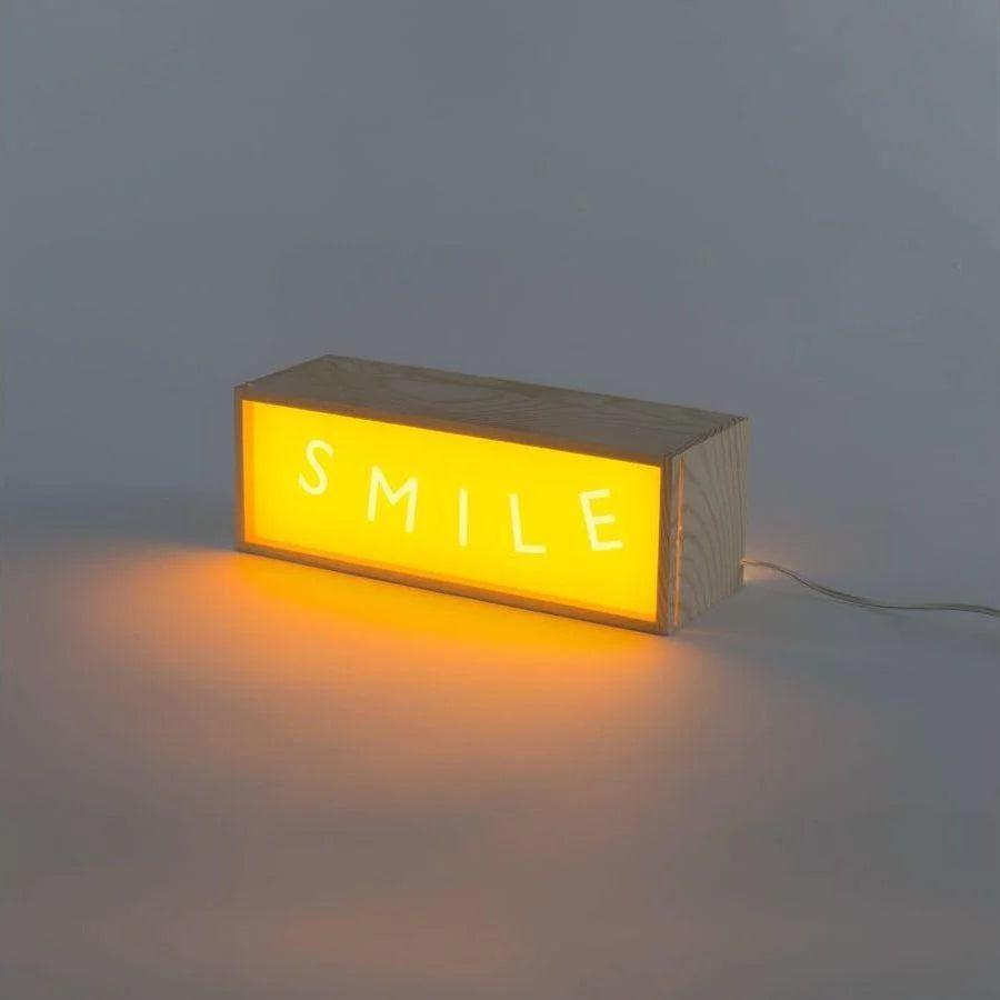 Lampa stołowa LIGHTHINK BOX SMILE / LIVE / PARADISE Seletti    Eye on Design