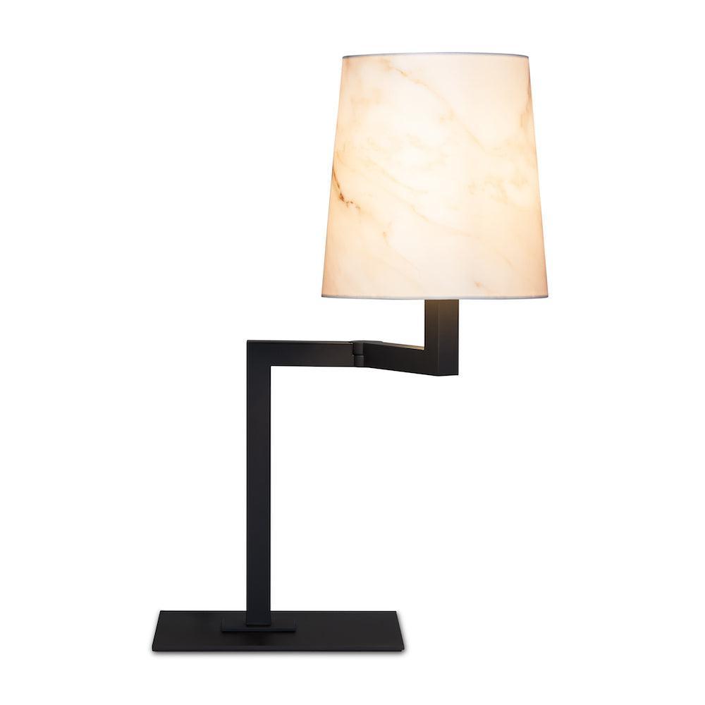 Lampa stołowa TONDA DESK czarny Contardi z efektem marmuru bez opcji ściemniania  Eye on Design