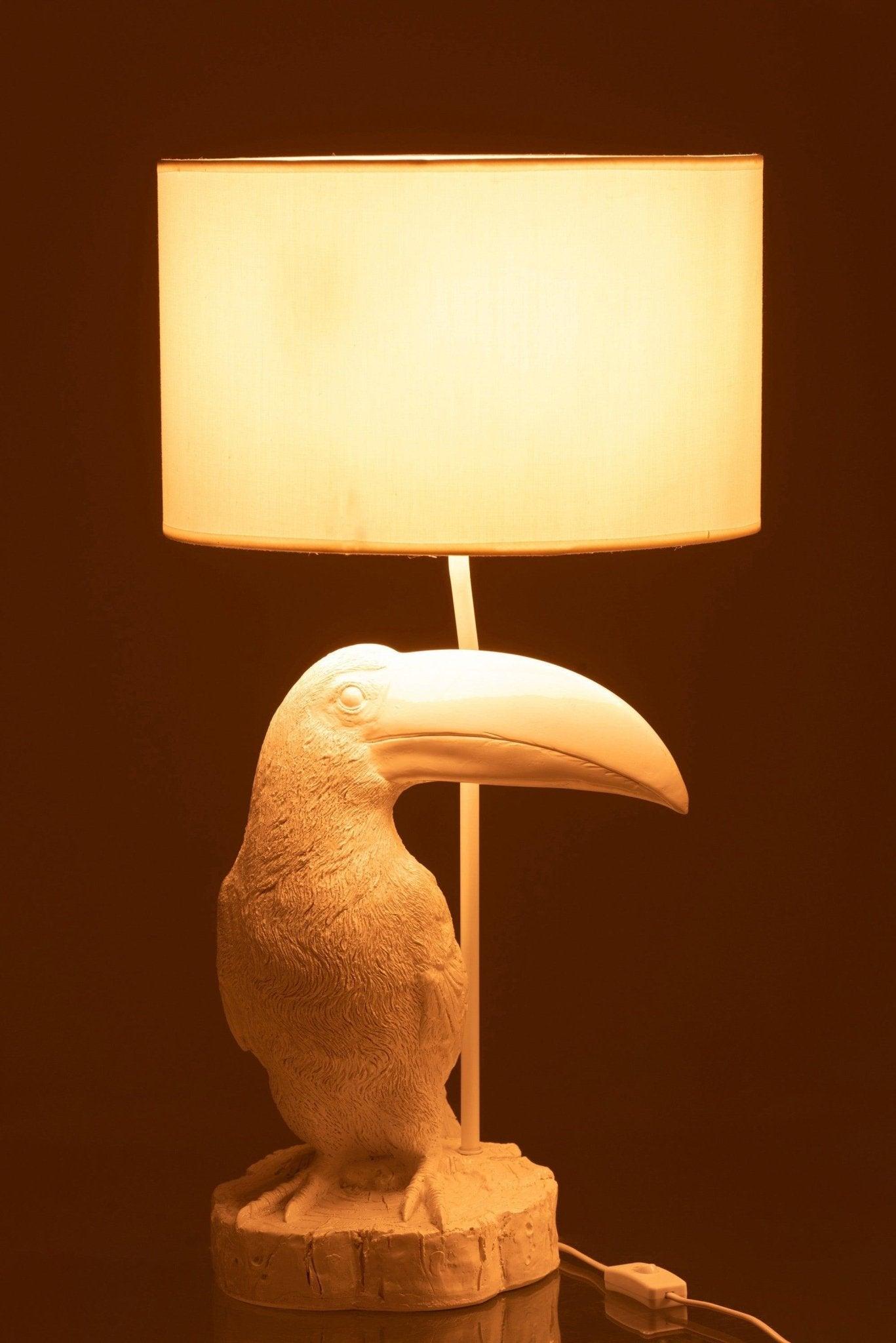 Lampa stołowa TOUCAN biały J-LINE    Eye on Design