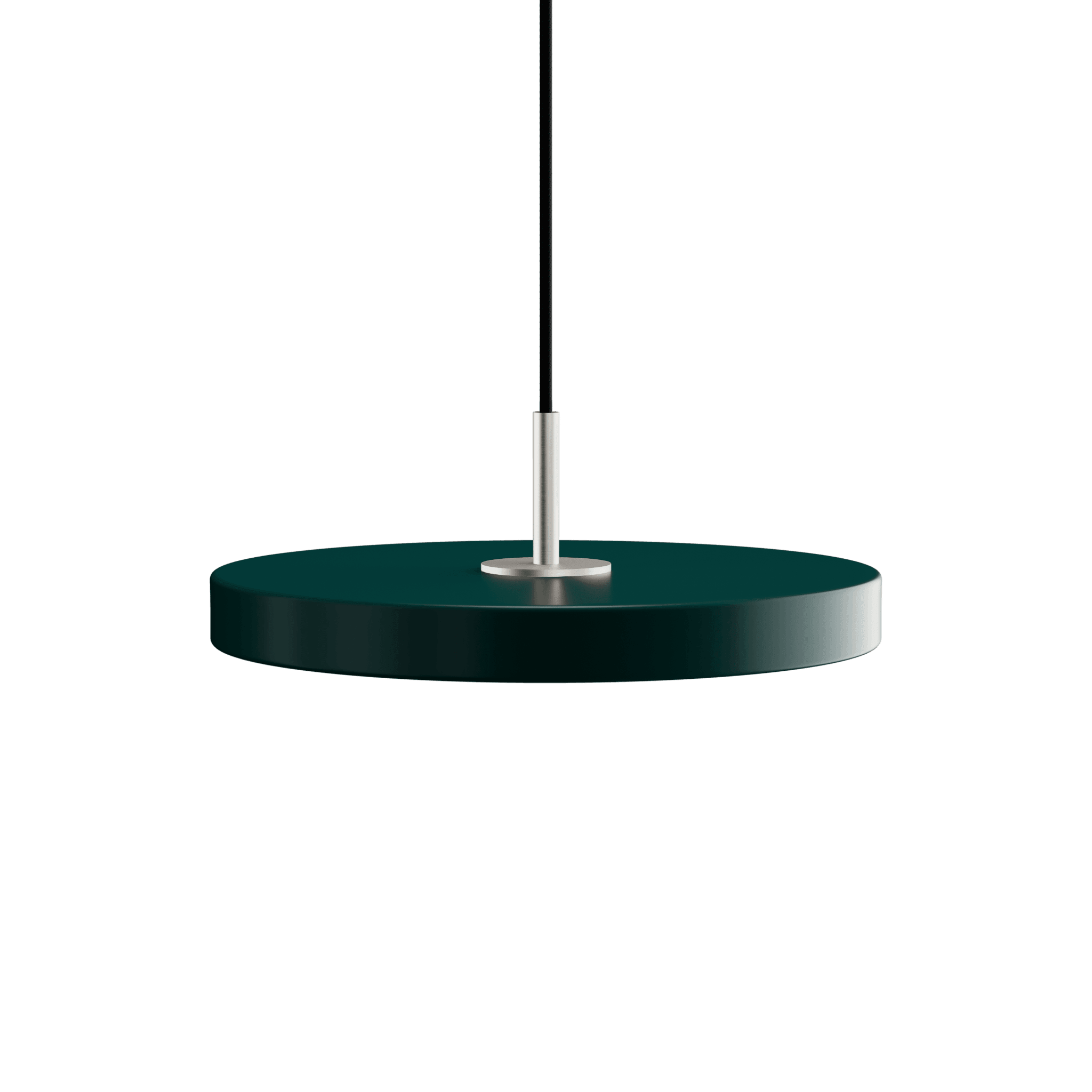 Lampa wisząca ASTERIA butelkowa zieleń UMAGE Ø31 x 3.3 cm Srebrny  Eye on Design