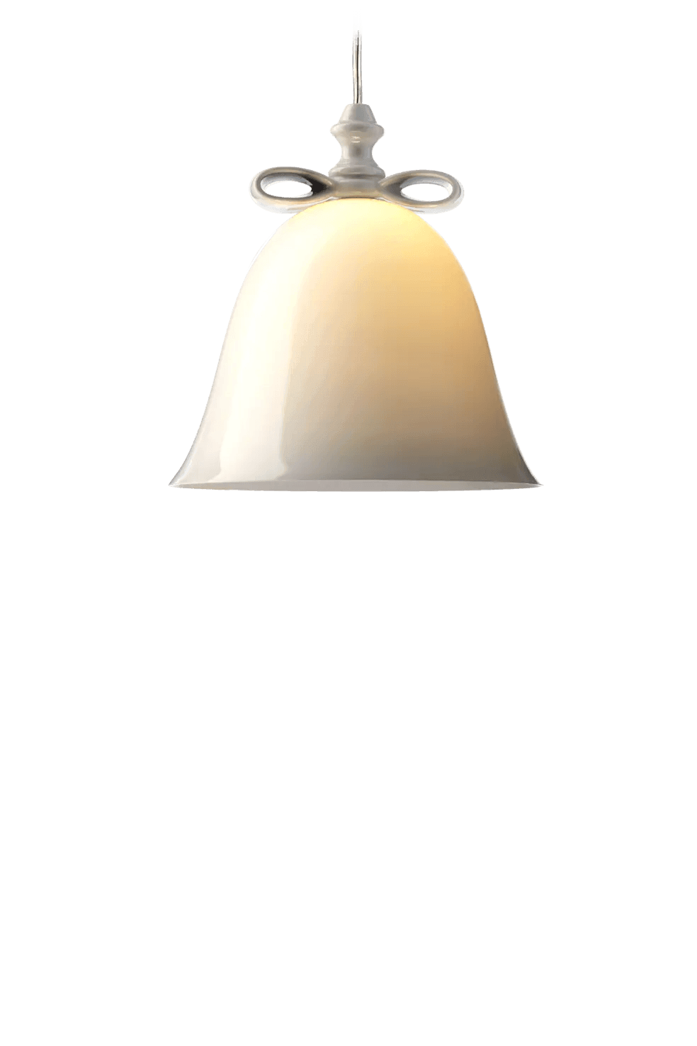 Lampa wisząca BELL białe szkło z białym Moooi 23 cm   Eye on Design