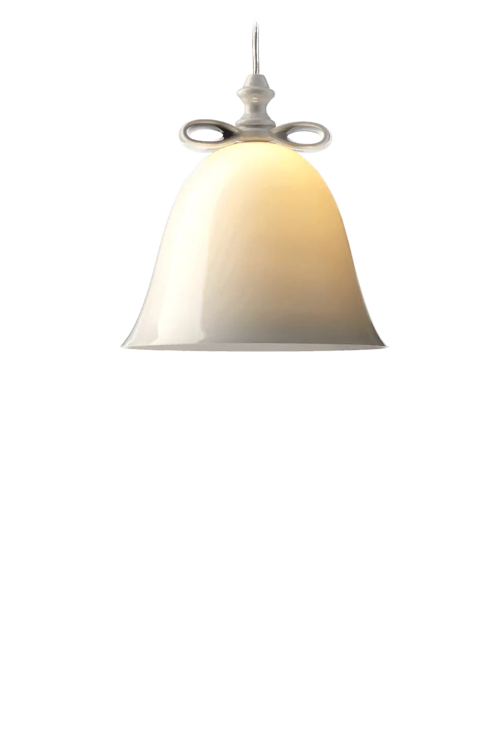 BELL pendant lamp white glass with white Moooi 23 cm Eye on Design