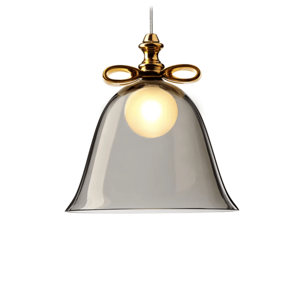 Lampa wisząca BELL dymione szkło ze złotym Moooi 36 cm   Eye on Design