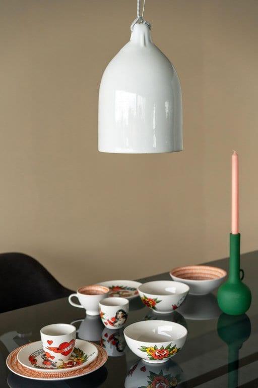 Lampa wisząca BUFFER biała porcelana Pols Potten    Eye on Design