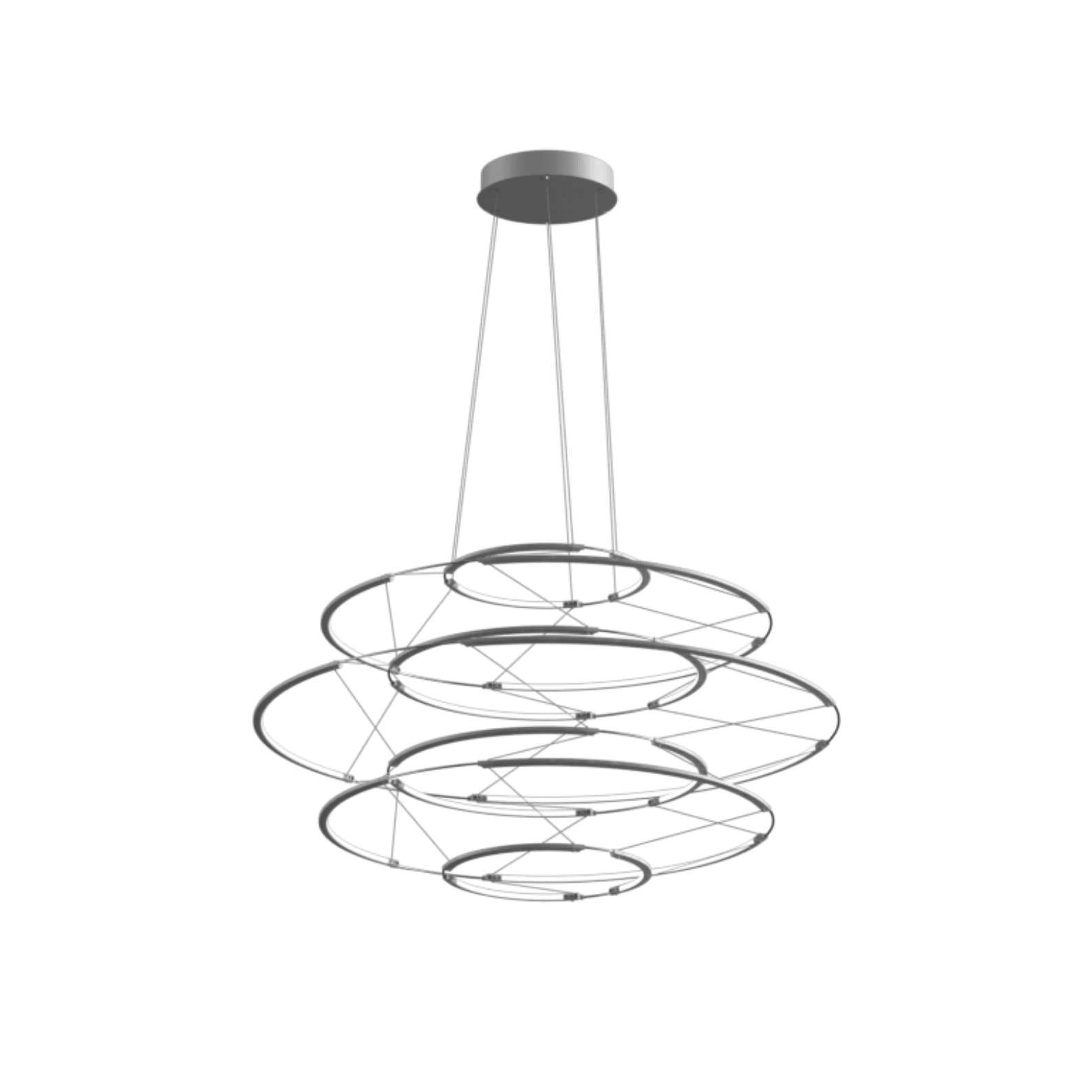 Lampa wisząca DROP 7 srebrny - Eye on Design