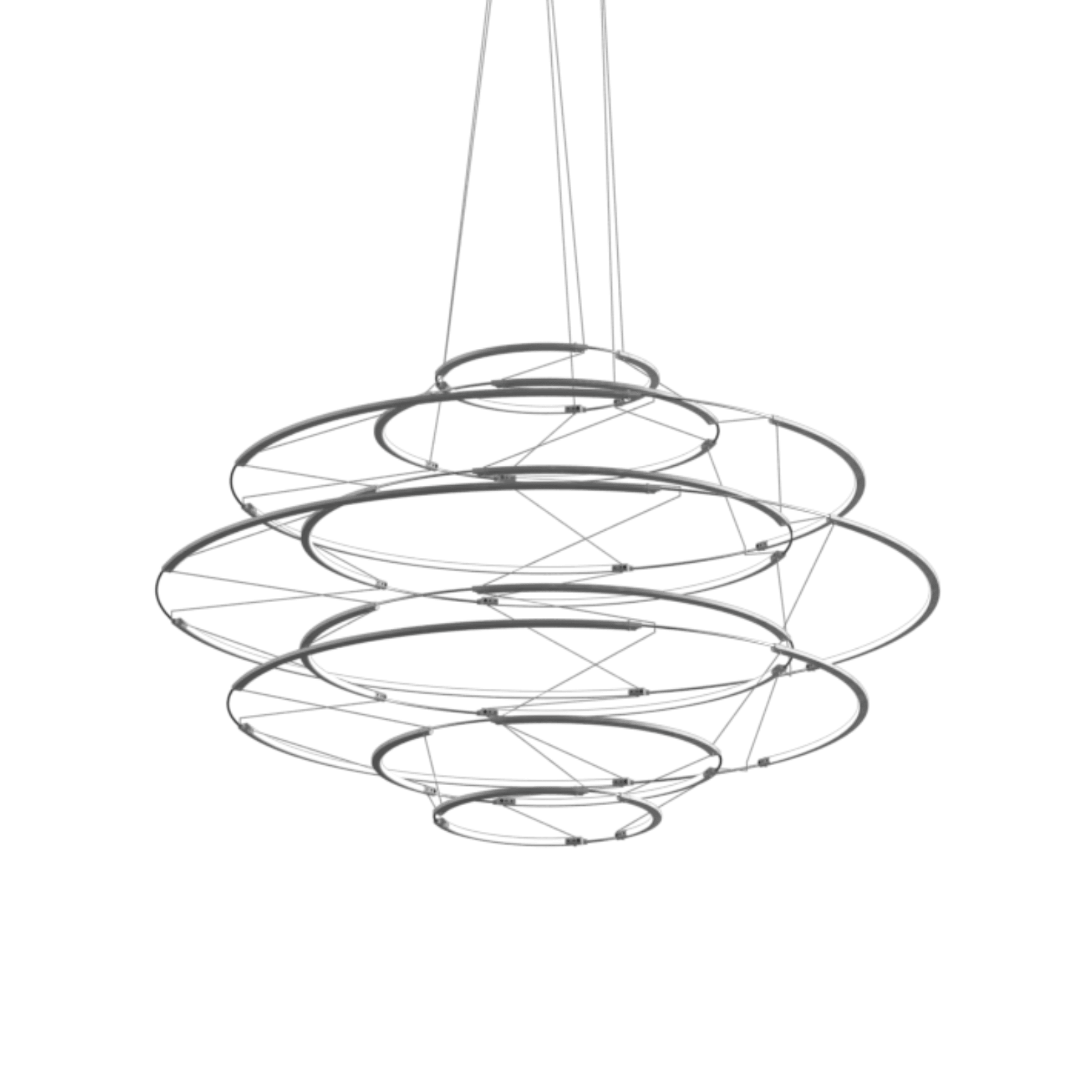 Lampa wisząca DROP 9 srebrny - Eye on Design