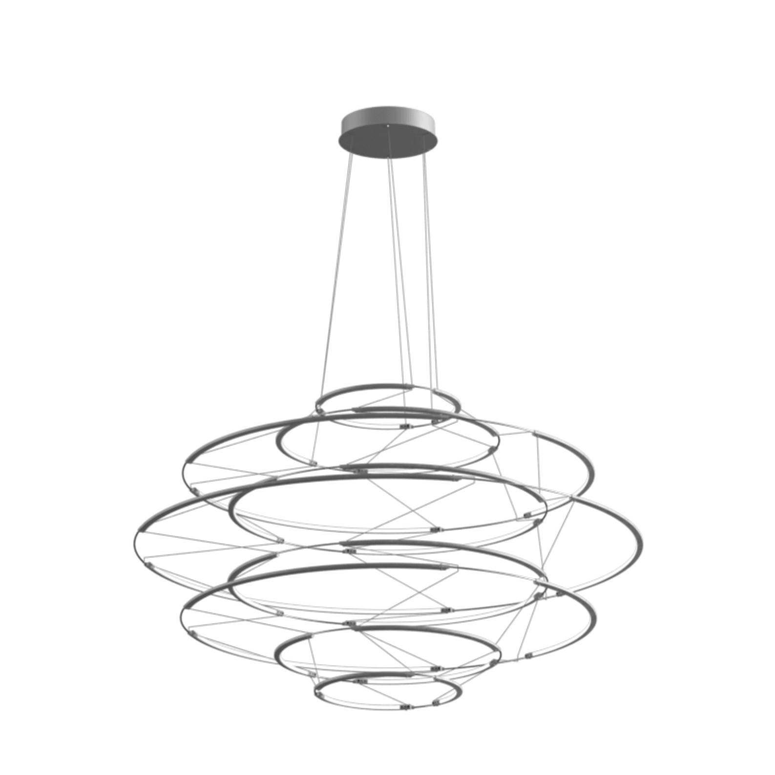 Lampa wisząca DROP 9 srebrny - Eye on Design