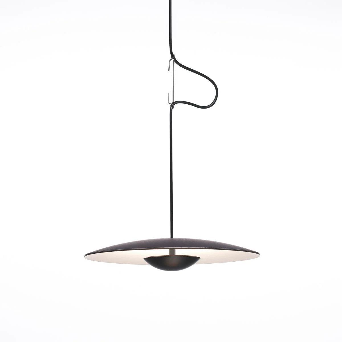 Lampa wisząca GINGER ciemnobrązowy z białym wykończeniem Marset 42 cm ze ściemniaczem Triac   Eye on Design