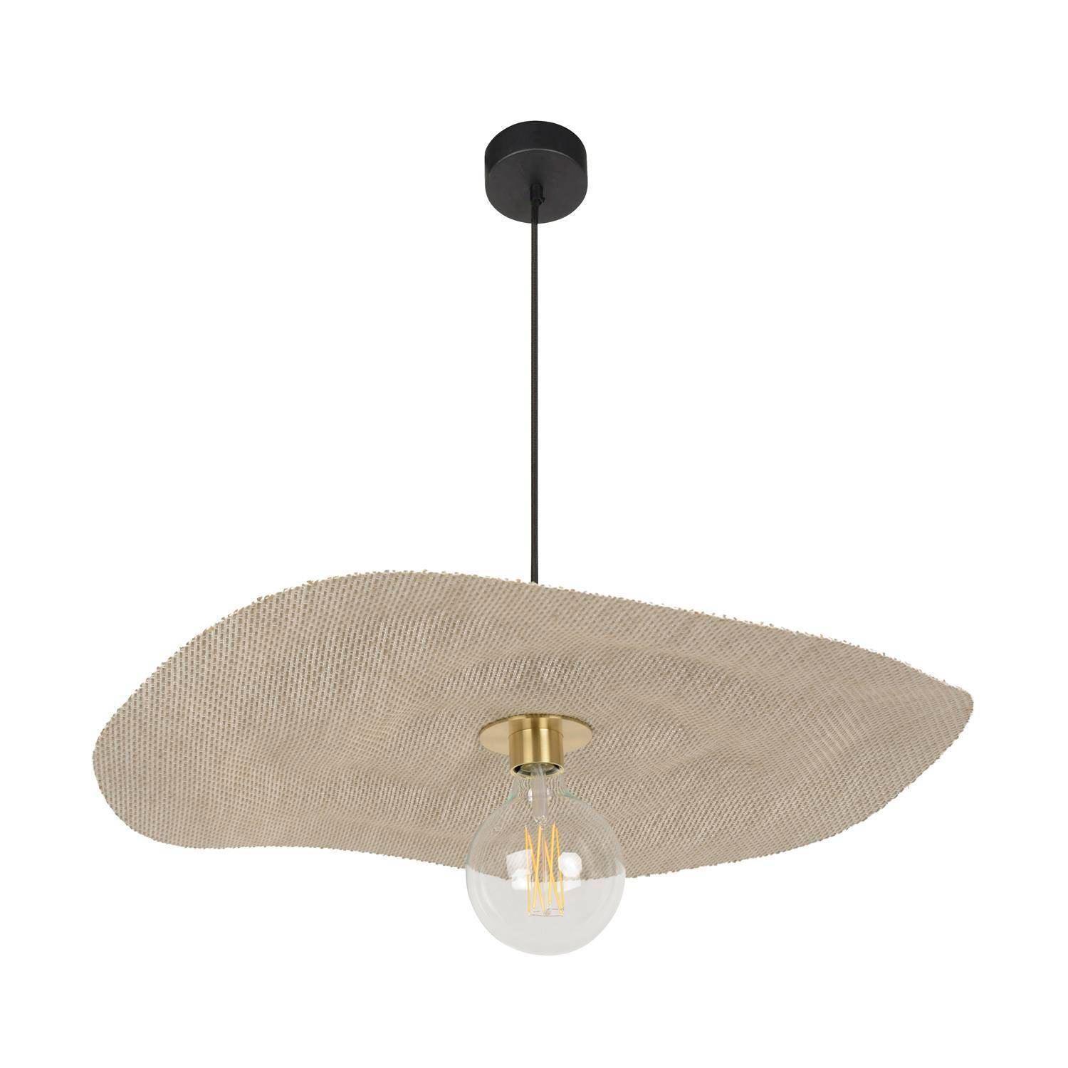 Lampa wisząca RIVAGE beżowy len Market Set 68 cm   Eye on Design