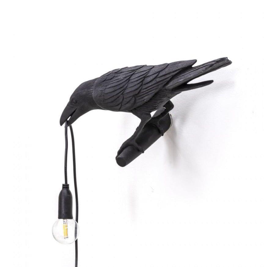 Lampa zewnętrzna BIRD LOOKING LEFT czarny Seletti    Eye on Design