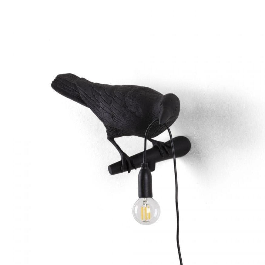 Lampa zewnętrzna BIRD LOOKING RIGHT czarny Seletti    Eye on Design