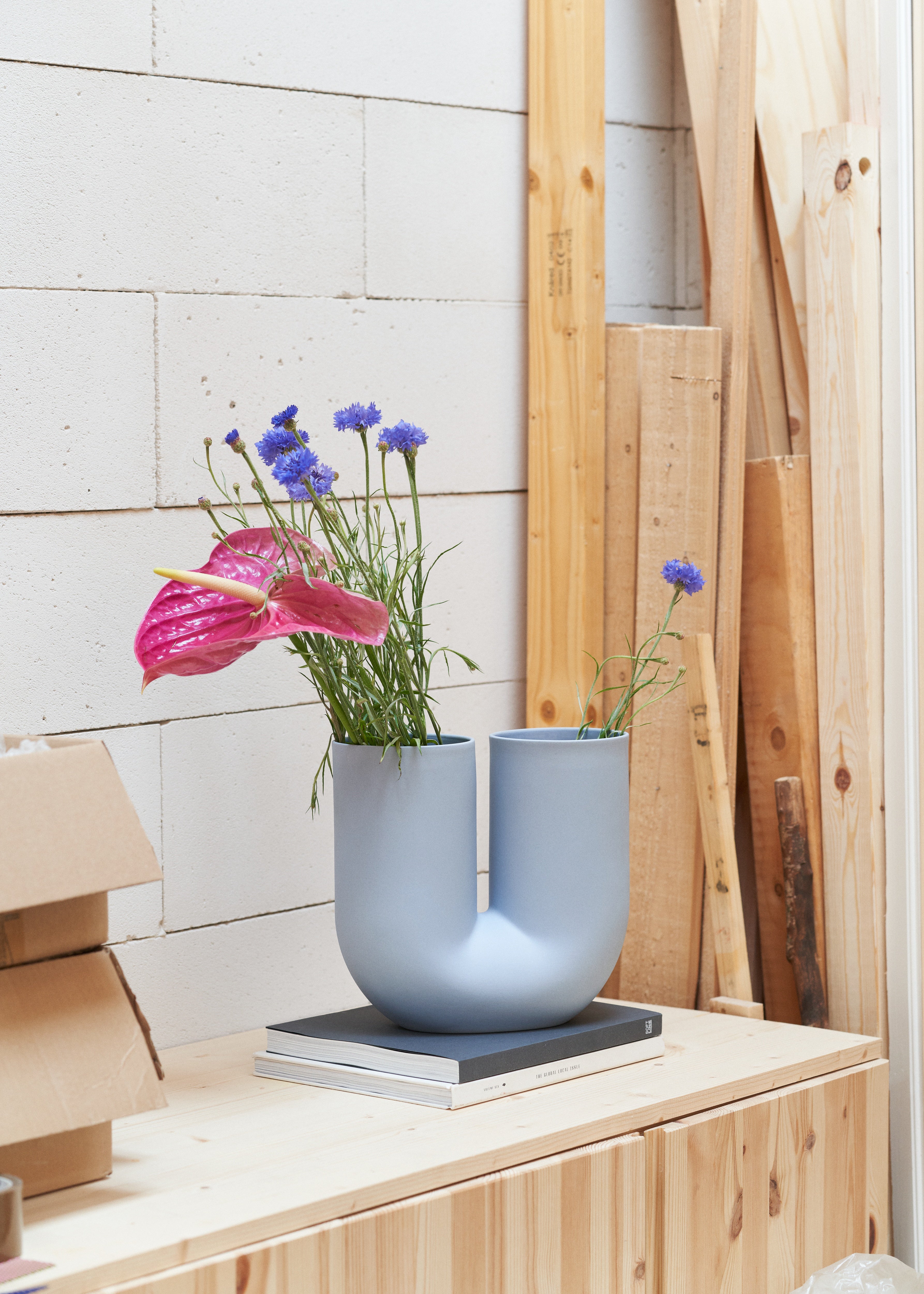 Vase KINK himmelblau