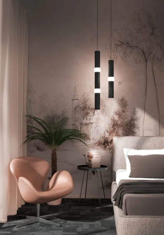 Pendelleuchte LIGHTBONE schwarzes Eichenholz