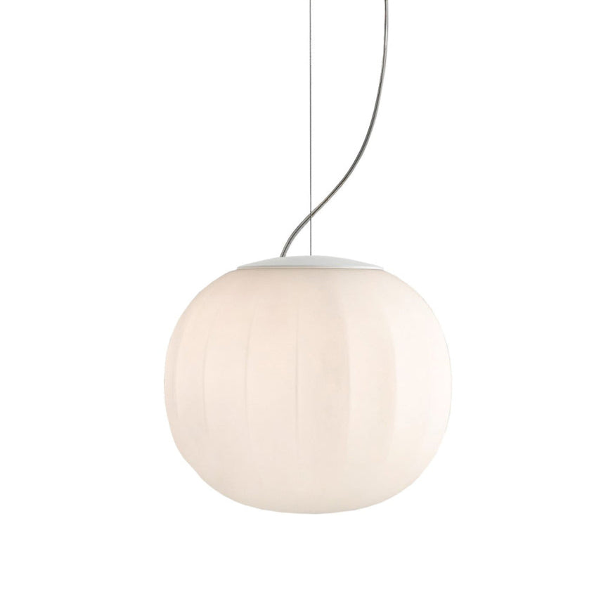 Solid white hanging lamp