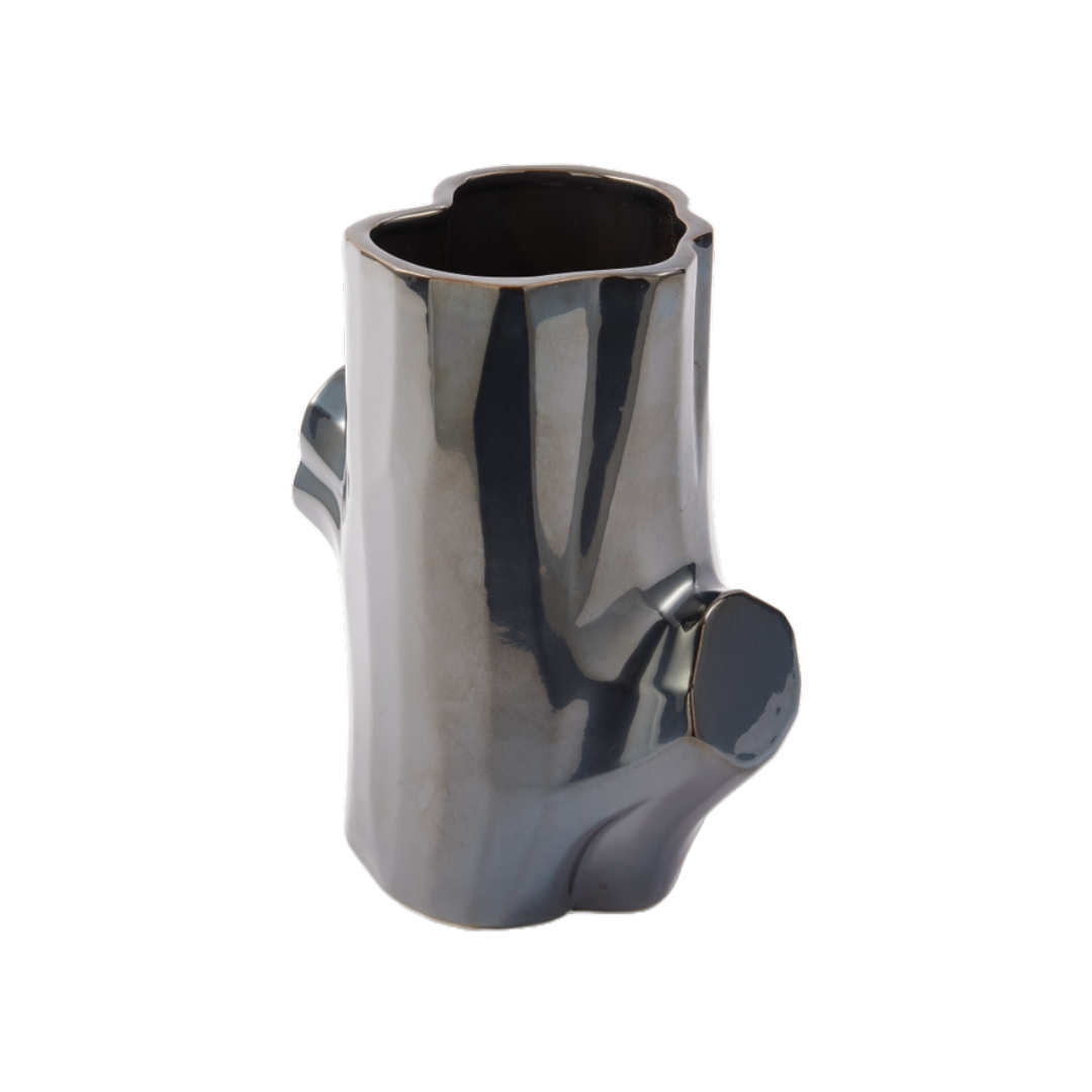 LOG vase dark gray