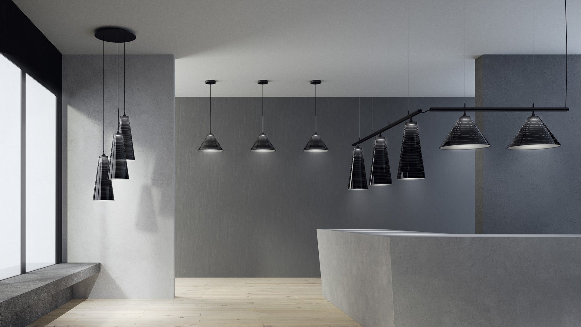 Pendant Lamp LOOK AT ME CLUSTER black