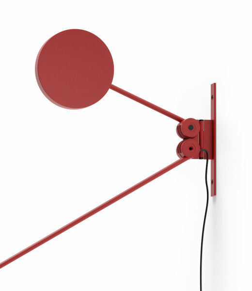 Counterbalance wall lamp red