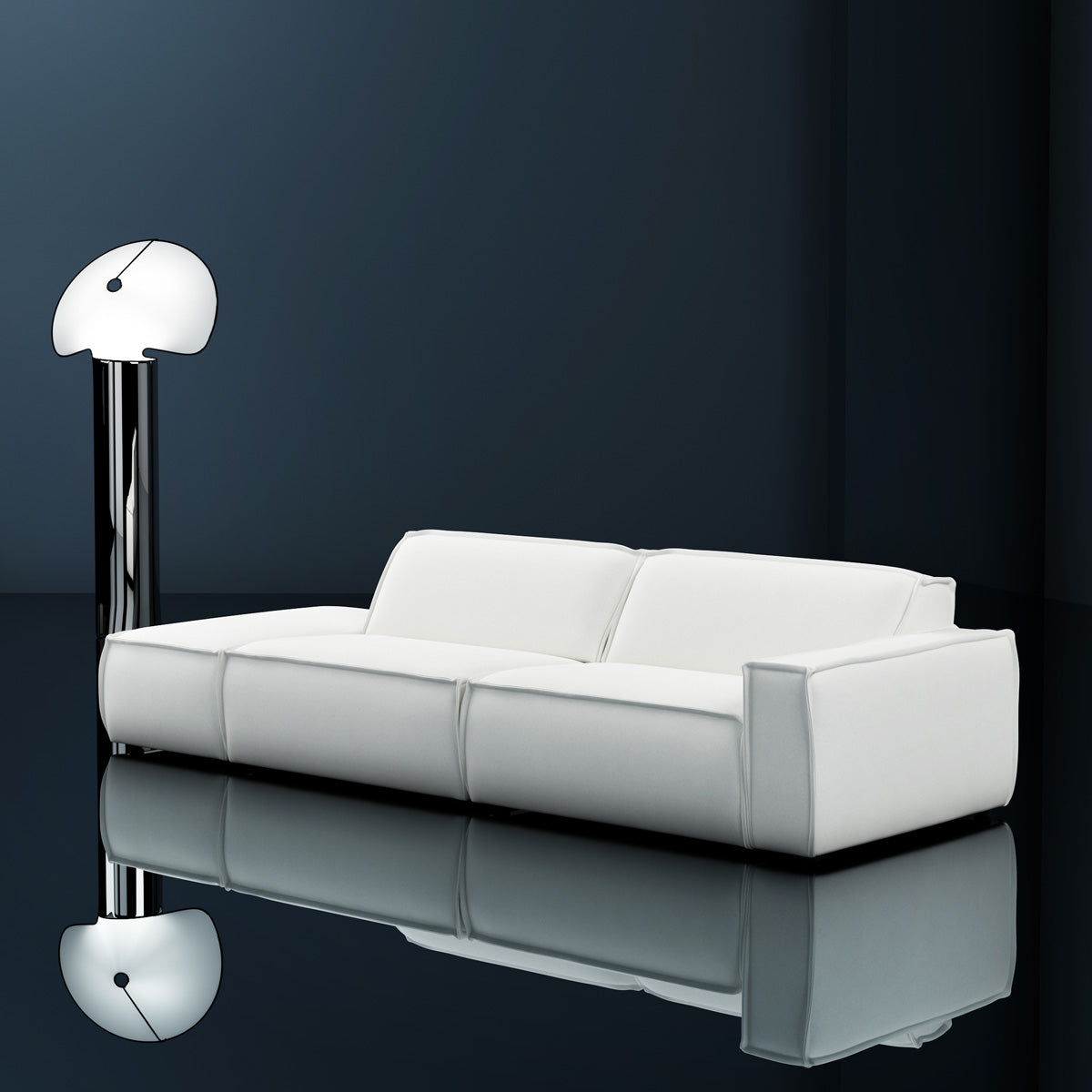 Modularer 4-Sitzer-Ecksofa links LUMO gepolstert