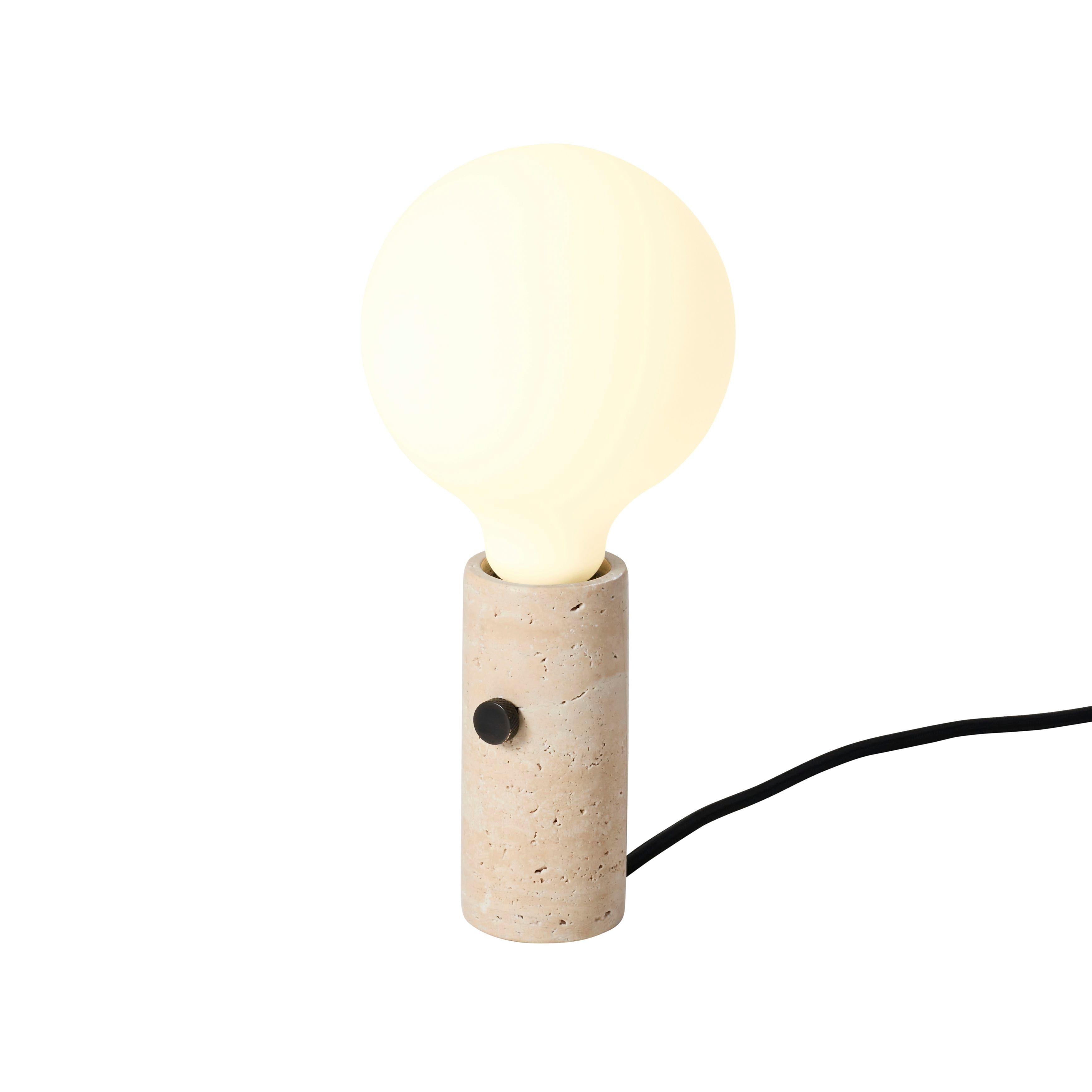 Core multifunction lamp cream travertine