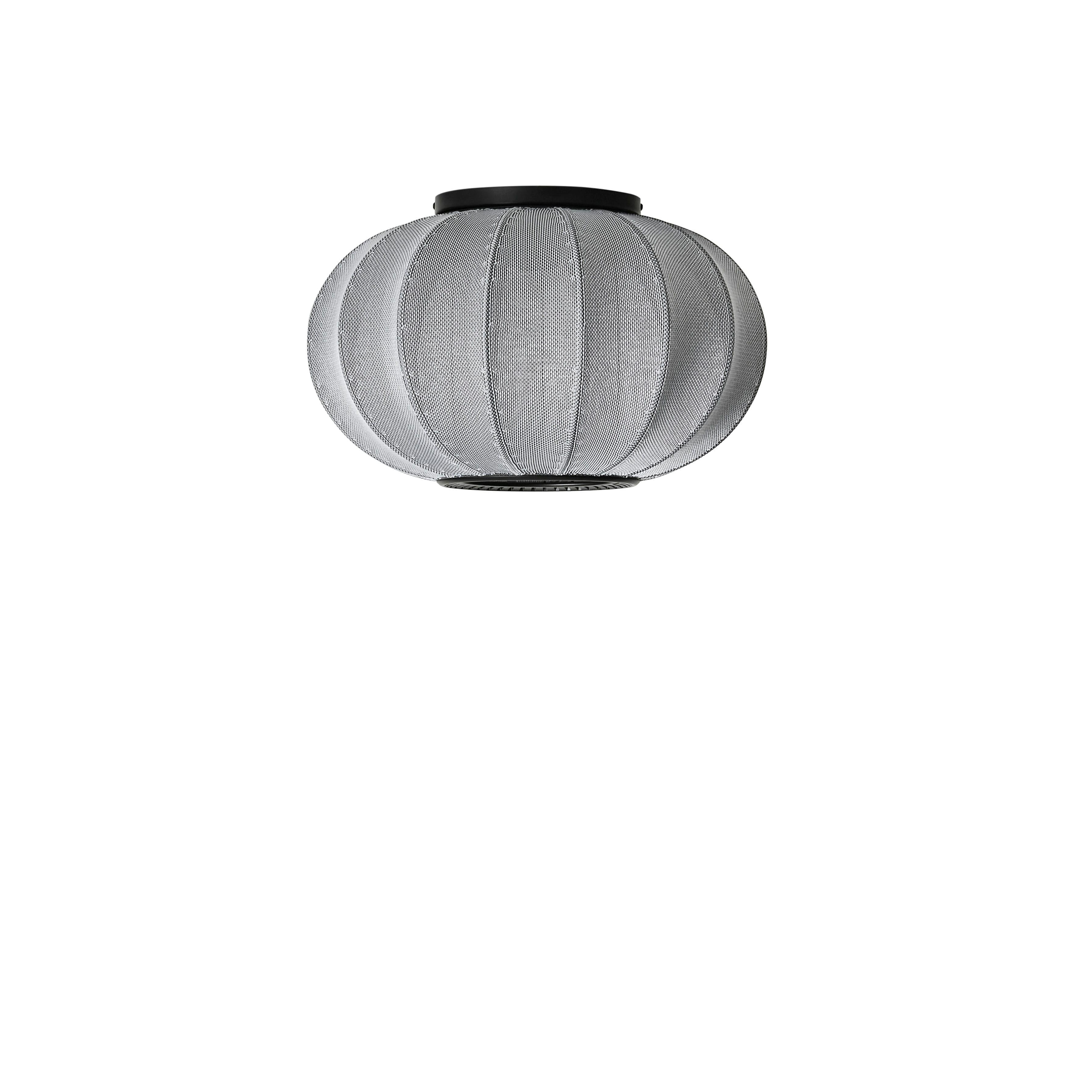 Ceiling lamp Knit-Wit oval gray