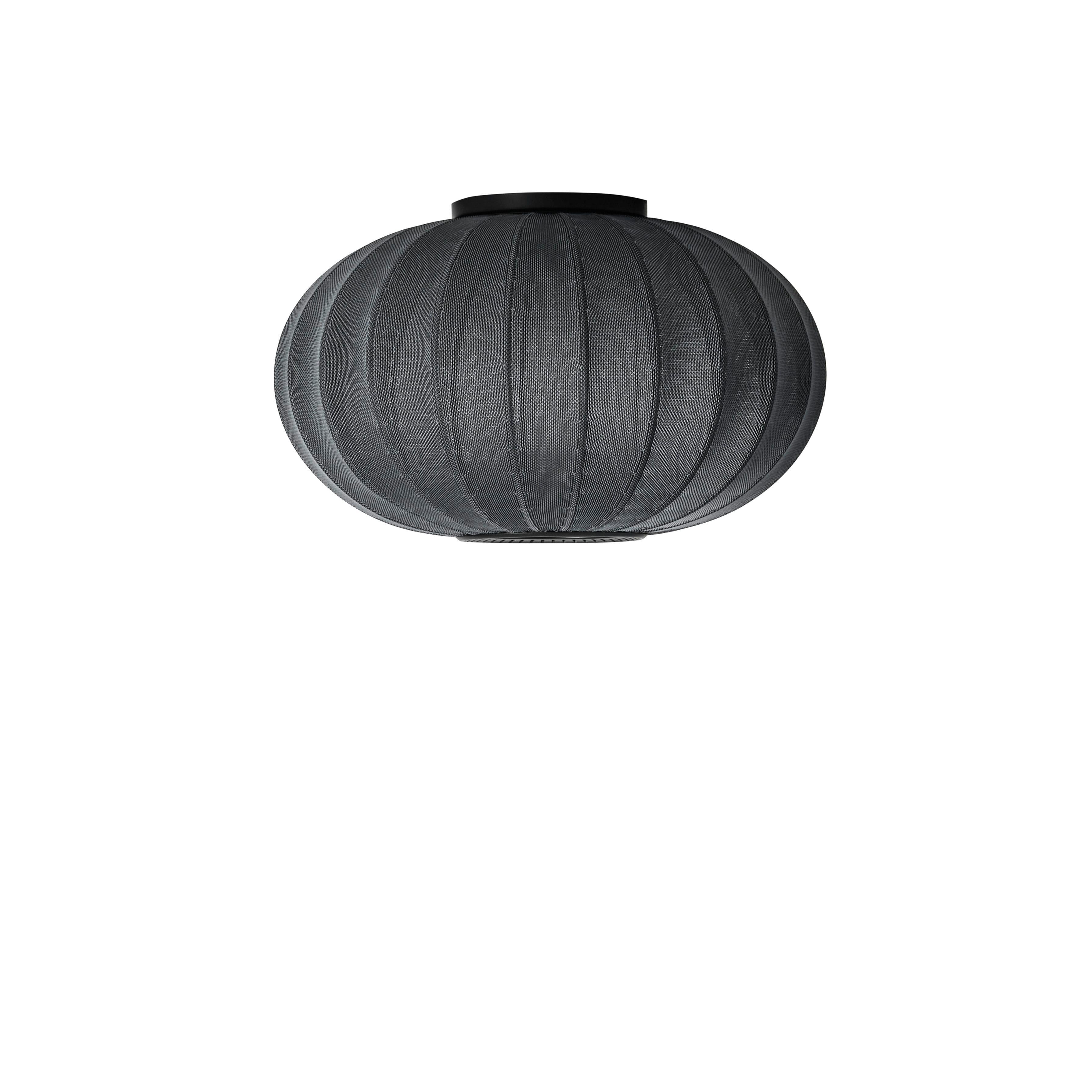 Knit-Wit Oval ceiling lamp black