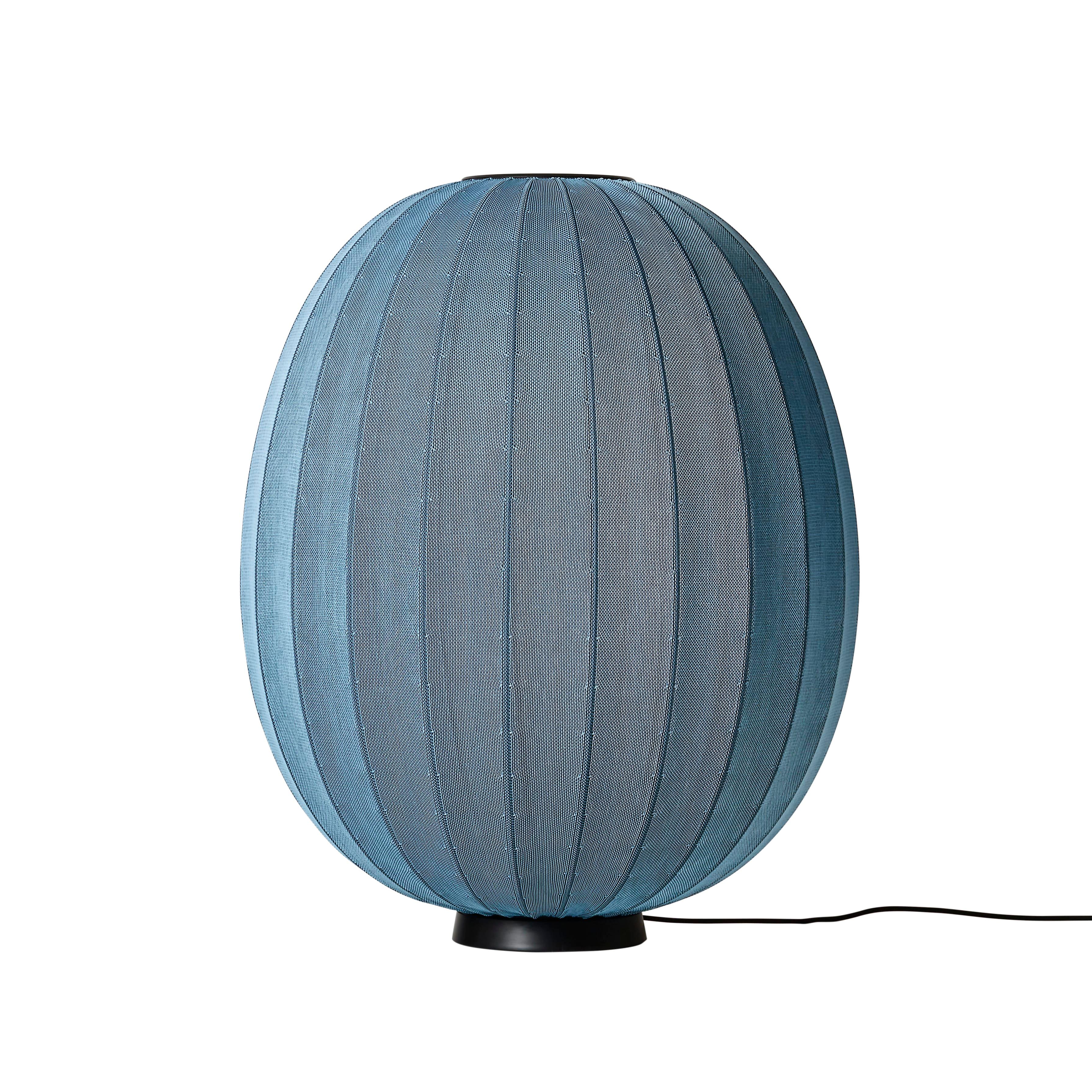 High Knit-Wit Level blue floor lamp