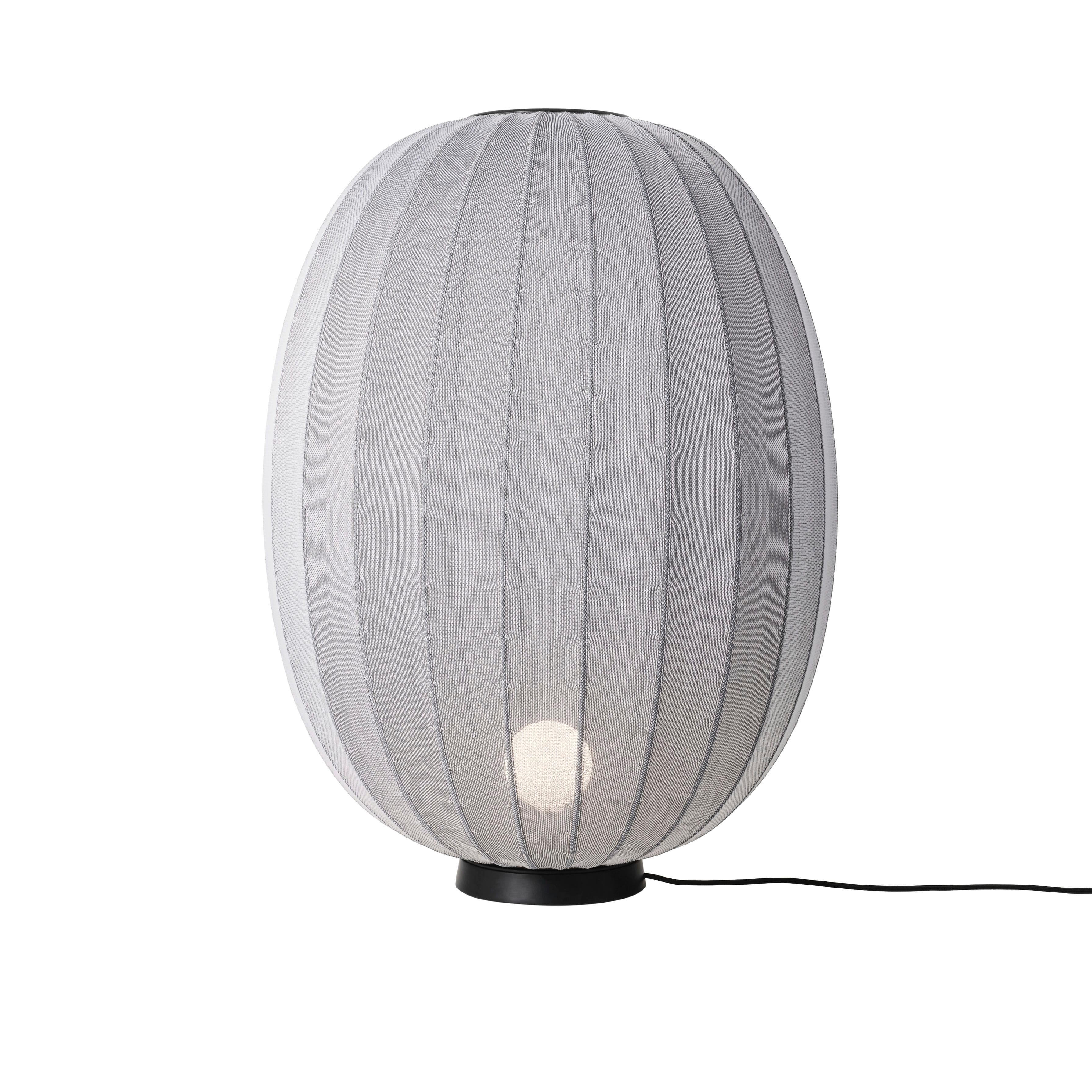 High Knit-Wit Level gray floor lamp