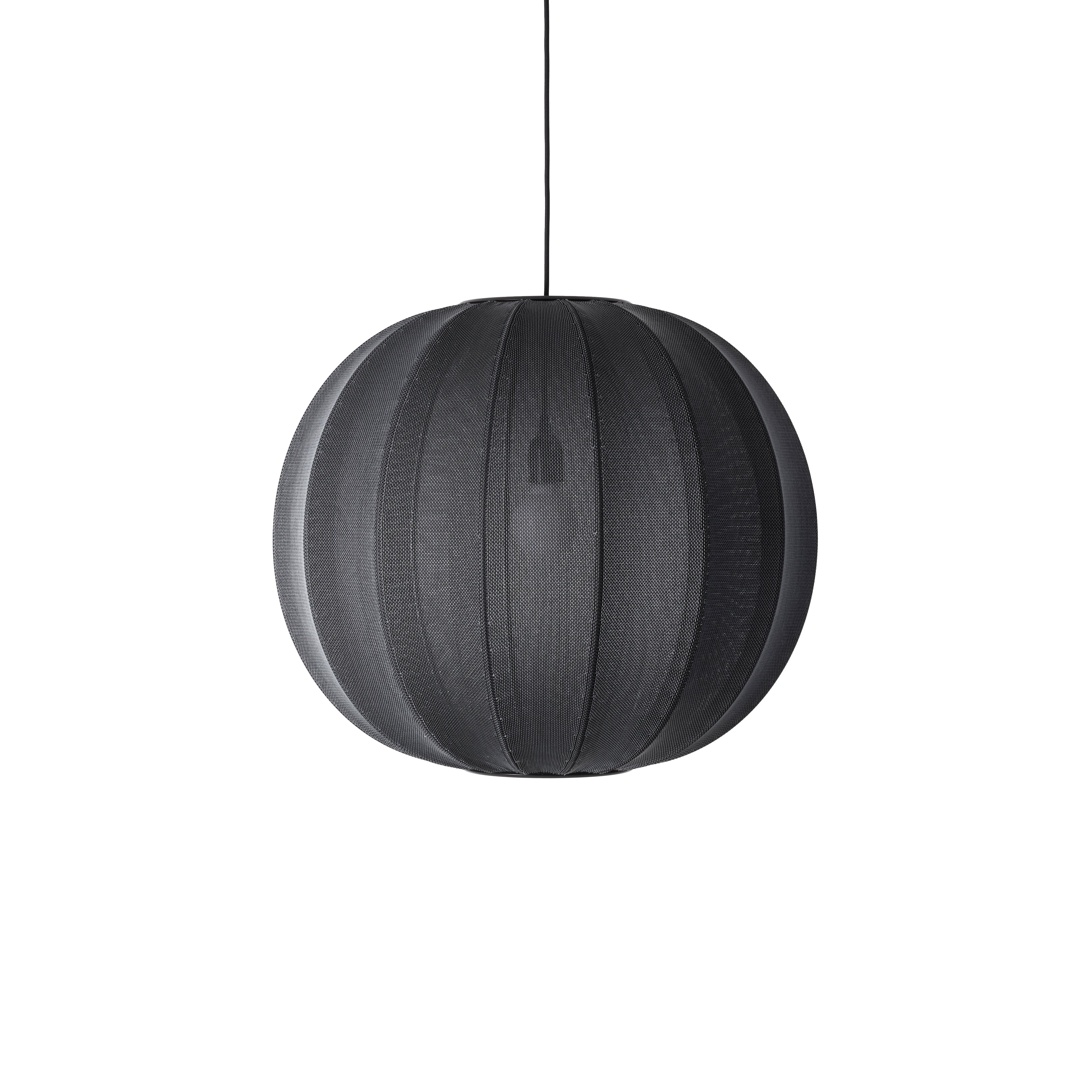 Knit-Wit Round hanging lamp black