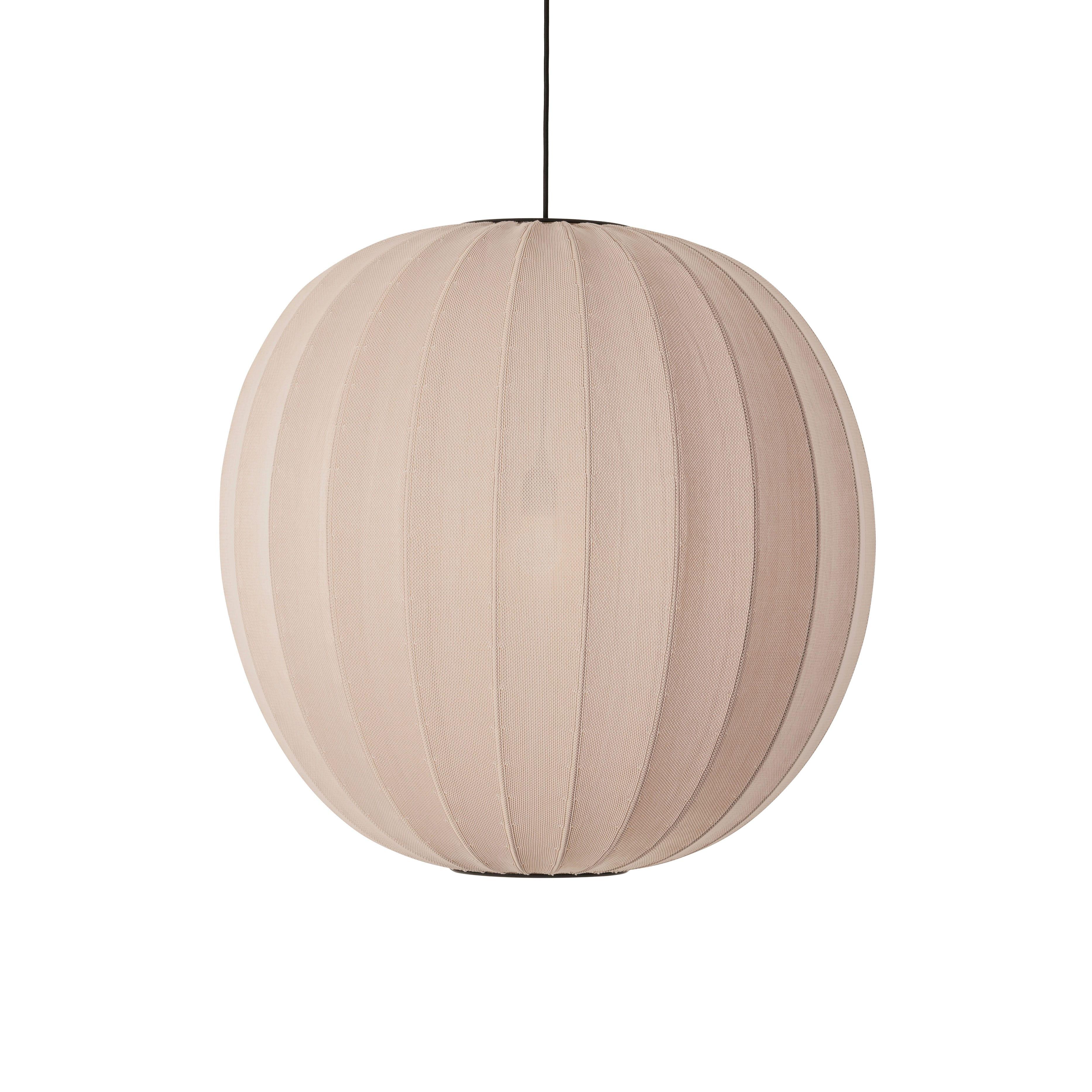 Strick-auf-Sand-Rundlampe rund