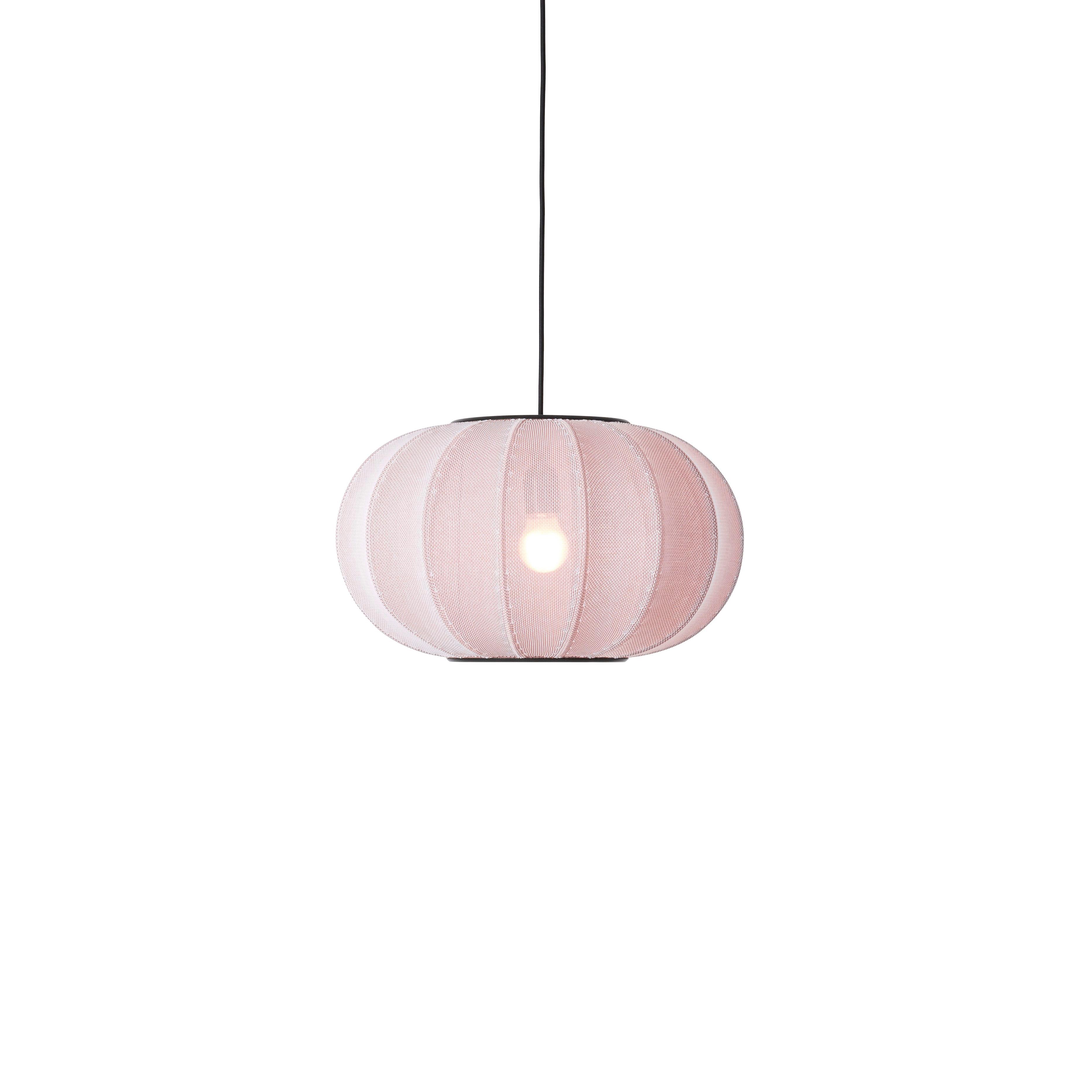 Oval rosa strickzit